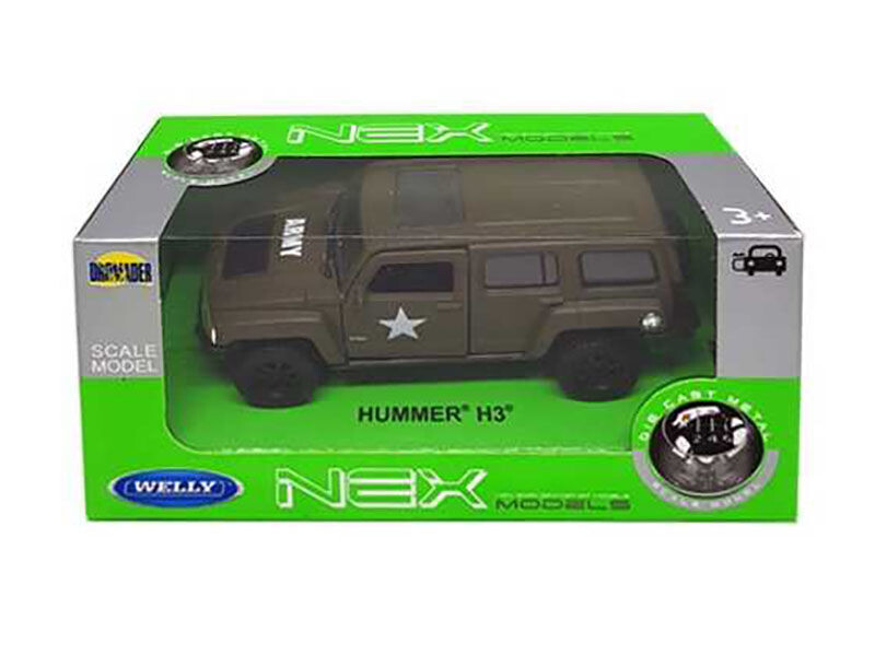 Welly Hummer H3 1:34 zelený
